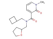 N-(cyclobutylmethyl)-1-methyl-2-oxo-N-(tetrahydrofuran-2-ylmethyl)-1,2-dihydropyridine-3-carboxamide