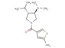 (3R*,4S*)-4-isopropyl-N,N-dimethyl-1-[(5-methyl-3-thienyl)carbonyl]-3-pyrrolidinamine