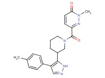 2-methyl-6-({3-[4-(4-methylphenyl)-1H-pyrazol-5-yl]piperidin-1-yl}carbonyl)pyridazin-3(2H)-one