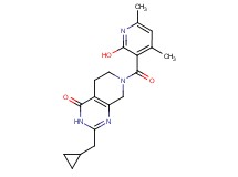 2-(cyclopropylmethyl)-7-[(2-hydroxy-4,6-dimethyl-3-pyridinyl)carbonyl]-5,6,7,8-tetrahydropyrido[3,4-d]pyrimidin-4(3H)-one