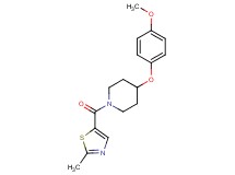 4-(4-methoxyphenoxy)-1-[(2-methyl-1,3-thiazol-5-yl)carbonyl]piperidine