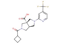 (3aS*,6aS*)-2-(cyclobutylcarbonyl)-5-[4-(trifluoromethyl)pyridin-2-yl]hexahydropyrrolo[3,4-c]pyrrole-3a(1H)-carboxylic acid
