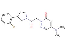5-(dimethylamino)-2-{2-[3-(2-fluorophenyl)pyrrolidin-1-yl]-2-oxoethyl}pyridazin-3(2H)-one