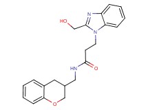 N-(3,4-dihydro-2H-chromen-3-ylmethyl)-3-[2-(hydroxymethyl)-1H-benzimidazol-1-yl]propanamide