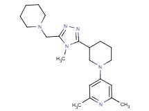 2,6-dimethyl-4-{3-[4-methyl-5-(piperidin-1-ylmethyl)-4H-1,2,4-triazol-3-yl]piperidin-1-yl}pyridine