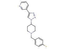 3-{1-[1-(4-fluorobenzyl)piperidin-4-yl]-1H-1,2,3-triazol-4-yl}pyridine