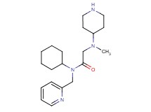 N~1~-cyclohexyl-N~2~-methyl-N~2~-piperidin-4-yl-N~1~-(pyridin-2-ylmethyl)glycinamide