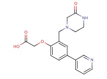 {2-[(3-oxopiperazin-1-yl)methyl]-4-pyridin-3-ylphenoxy}acetic acid