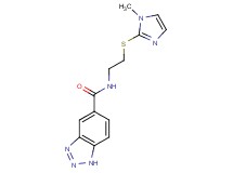 N-{2-[(1-methyl-1H-imidazol-2-yl)thio]ethyl}-1H-1,2,3-benzotriazole-5-carboxamide