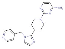 2-{4-[1-(4-pyridinylmethyl)-1H-imidazol-2-yl]-1-piperidinyl}-4-pyrimidinamine