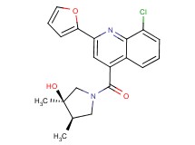 (3R*,4R*)-1-{[8-chloro-2-(2-furyl)quinolin-4-yl]carbonyl}-3,4-dimethylpyrrolidin-3-ol