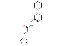 N-[(1-cyclohex-2-en-1-yl-1,2,5,6-tetrahydropyridin-3-yl)methyl]-3-cyclopentylpropanamide