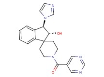 (2R*,3R*)-3-(1H-imidazol-1-yl)-1'-(5-pyrimidinylcarbonyl)-2,3-dihydrospiro[indene-1,4'-piperidin]-2-ol