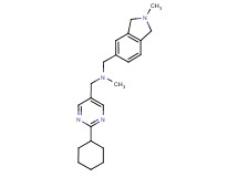 1-(2-cyclohexylpyrimidin-5-yl)-N-methyl-N-[(2-methyl-2,3-dihydro-1H-isoindol-5-yl)methyl]methanamine