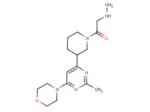 N-methyl-2-{3-[2-methyl-6-(4-morpholinyl)-4-pyrimidinyl]-1-piperidinyl}-2-oxoethanamine dihydrochloride