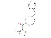 1-[(3-chloro-2-thienyl)carbonyl]-4-(4-pyridinylmethyl)-1,4-diazepane