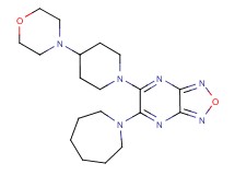 5-(1-azepanyl)-6-[4-(4-morpholinyl)-1-piperidinyl][1,2,5]oxadiazolo[3,4-b]pyrazine