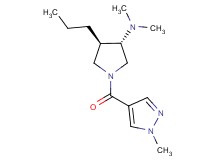 (3S*,4R*)-N,N-dimethyl-1-[(1-methyl-1H-pyrazol-4-yl)carbonyl]-4-propyl-3-pyrrolidinamine
