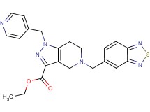 ethyl 5-(2,1,3-benzothiadiazol-5-ylmethyl)-1-(4-pyridinylmethyl)-4,5,6,7-tetrahydro-1H-pyrazolo[4,3-c]pyridine-3-carboxylate