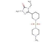 4-ethyl-2-methyl-5-{1-[(4-methylpiperazin-1-yl)sulfonyl]piperidin-3-yl}-2,4-dihydro-3H-1,2,4-triazol-3-one