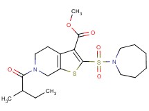 methyl 2-(1-azepanylsulfonyl)-6-(2-methylbutanoyl)-4,5,6,7-tetrahydrothieno[2,3-c]pyridine-3-carboxylate