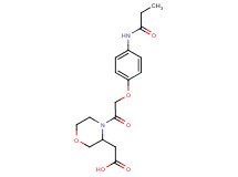 (4-{[4-(propionylamino)phenoxy]acetyl}morpholin-3-yl)acetic acid