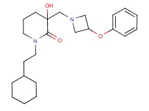 1-(2-cyclohexylethyl)-3-hydroxy-3-[(3-phenoxyazetidin-1-yl)methyl]piperidin-2-one