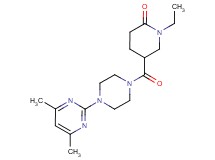 5-{[4-(4,6-dimethyl-2-pyrimidinyl)-1-piperazinyl]carbonyl}-1-ethyl-2-piperidinone