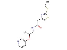 2-[2-(ethylthio)-1,3-thiazol-4-yl]-N-[2-(pyridin-3-yloxy)propyl]acetamide