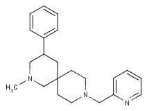 2-methyl-4-phenyl-9-(2-pyridinylmethyl)-2,9-diazaspiro[5.5]undecane