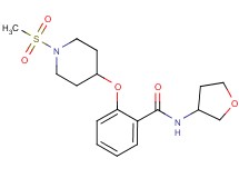 2-{[1-(methylsulfonyl)-4-piperidinyl]oxy}-N-(tetrahydro-3-furanyl)benzamide