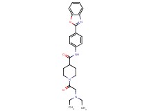 N-[4-(1,3-benzoxazol-2-yl)phenyl]-1-(N,N-diethylglycyl)-4-piperidinecarboxamide