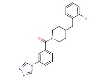 4-(2-fluorobenzyl)-1-[3-(4H-1,2,4-triazol-4-yl)benzoyl]piperidine
