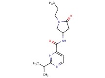 2-isopropyl-N-(5-oxo-1-propylpyrrolidin-3-yl)pyrimidine-4-carboxamide