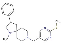 1-methyl-8-{[2-(methylthio)-5-pyrimidinyl]methyl}-3-phenyl-1,8-diazaspiro[4.5]decane