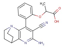 2-[2-(6-amino-7-cyano-3,4-dihydro-2H-1,4-ethano-1,5-naphthyridin-8-yl)phenoxy]propanoic acid
