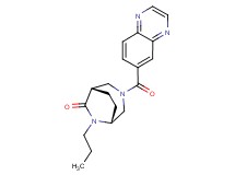 (1S*,5R*)-6-propyl-3-(quinoxalin-6-ylcarbonyl)-3,6-diazabicyclo[3.2.2]nonan-7-one