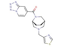 7-{[(1S*,5R*)-3-(1,3-thiazol-4-ylmethyl)-3,6-diazabicyclo[3.2.2]non-6-yl]carbonyl}tetrazolo[1,5-a]pyridine