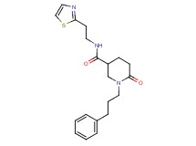 6-oxo-1-(3-phenylpropyl)-N-[2-(1,3-thiazol-2-yl)ethyl]-3-piperidinecarboxamide