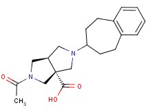 (3aR*,6aR*)-2-acetyl-5-(6,7,8,9-tetrahydro-5H-benzocyclohepten-7-yl)hexahydropyrrolo[3,4-c]pyrrole-3a(1H)-carboxylic acid