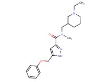 N-[(1-ethylpiperidin-3-yl)methyl]-N-methyl-5-(phenoxymethyl)-1H-pyrazole-3-carboxamide