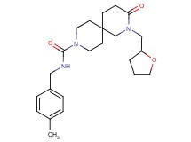 N-(4-methylbenzyl)-3-oxo-2-(tetrahydrofuran-2-ylmethyl)-2,9-diazaspiro[5.5]undecane-9-carboxamide