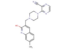 3-{4-[(2-hydroxy-7-methylquinolin-3-yl)methyl]piperazin-1-yl}pyrazine-2-carbonitrile