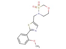 4-{[2-(2-methoxyphenyl)-1,3-thiazol-5-yl]methyl}-1,3,4-oxathiazinane 3,3-dioxide