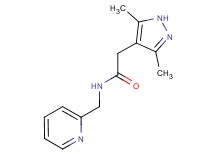 2-(3,5-dimethyl-1H-pyrazol-4-yl)-N-(pyridin-2-ylmethyl)acetamide