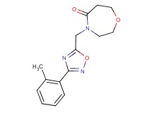 4-{[3-(2-methylphenyl)-1,2,4-oxadiazol-5-yl]methyl}-1,4-oxazepan-5-one