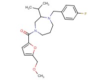 1-(4-fluorobenzyl)-2-isopropyl-4-[5-(methoxymethyl)-2-furoyl]-1,4-diazepane