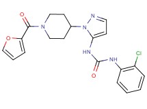 N-(2-chlorophenyl)-N'-{1-[1-(2-furoyl)-4-piperidinyl]-1H-pyrazol-5-yl}urea