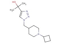2-{1-[(1-cyclobutyl-4-piperidinyl)methyl]-1H-1,2,3-triazol-4-yl}-2-propanol