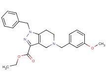 ethyl 1-benzyl-5-(3-methoxybenzyl)-4,5,6,7-tetrahydro-1H-pyrazolo[4,3-c]pyridine-3-carboxylate